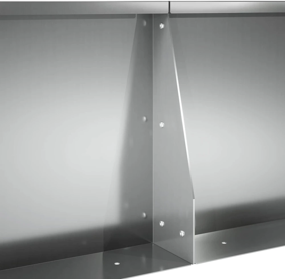 Sienelė 2 vnt. 50 x 50 x 30 cm Galvanizuotas plienas Sidabrinė