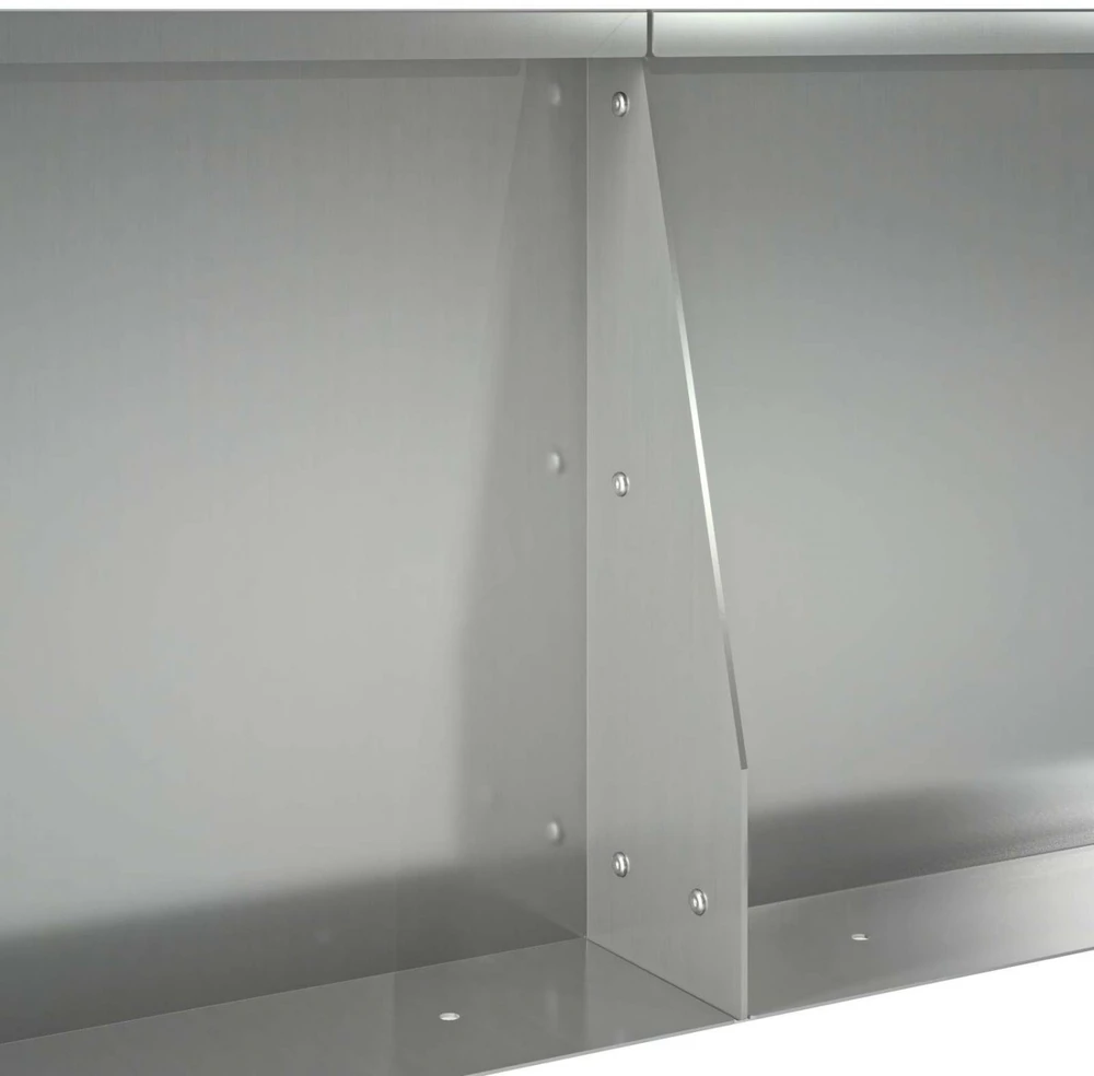 Sienelė 2 vnt. 50 x 50 x 40 cm Galvanizuotas plienas Sidabrinė
