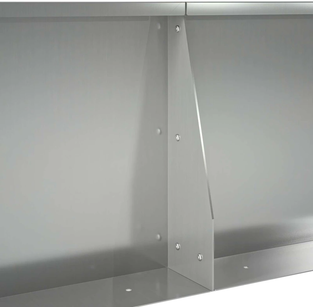 Sienelė 2 vnt. 50 x 50 x 50 cm Galvanizuotas plienas Sidabrinė