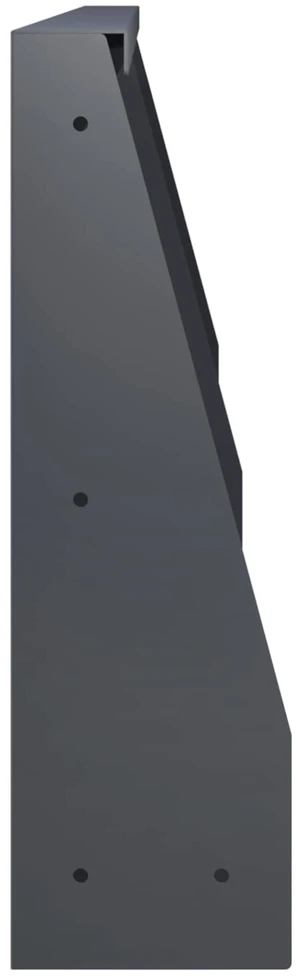 Sienelė 2 vnt. 60 x 12 x 30 cm Plienas Antracito