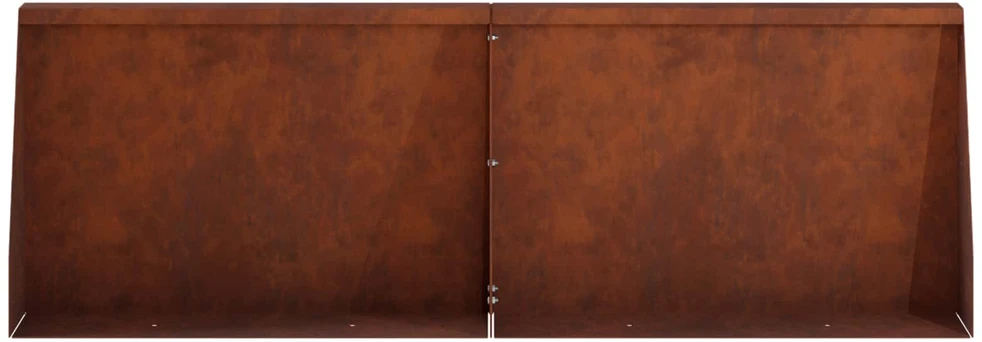 Sienelė 2 vnt. 60 x 12 x 30 cm Rūdijanti