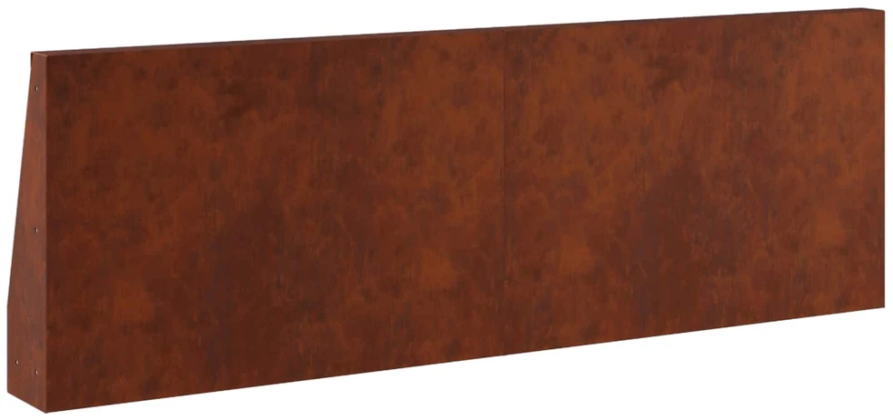 Sienelė 2 vnt. 60 x 12 x 30 cm Rūdijanti