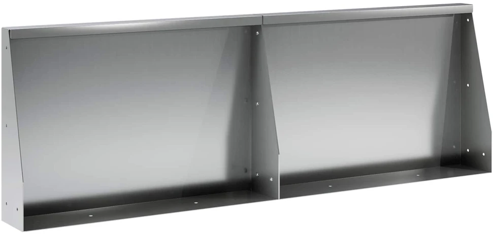 Sienelė 2 vnt. 60 x 12 x 40 cm Galvanizuotas plienas Sidabrinė