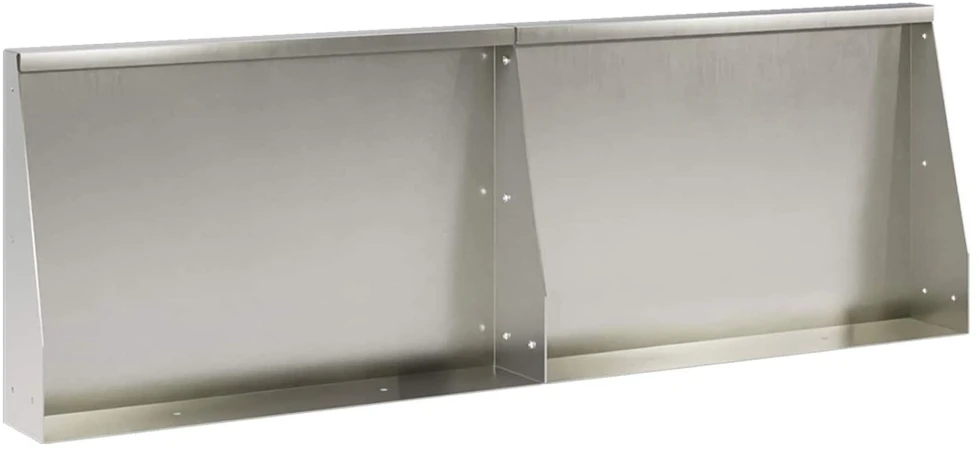 Sienelė 2 vnt. 60 x 12 x 40 cm Nerūdijantis plienas Sidabrinė