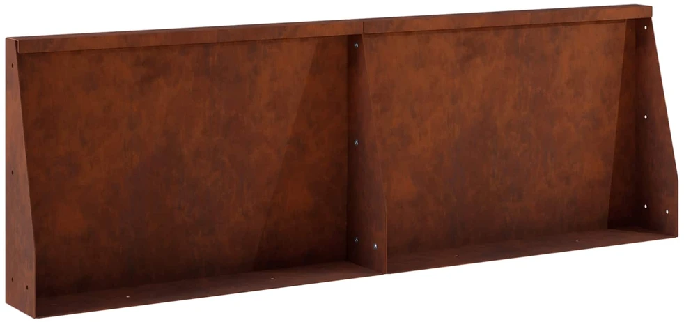 Sienelė 2 vnt. 60 x 12 x 40 cm Rūdijanti