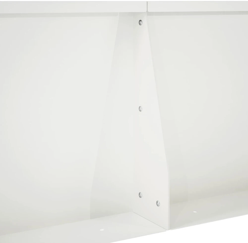 Sienelė 2 vnt. 60 x 12 x 50 cm Plienas Balta