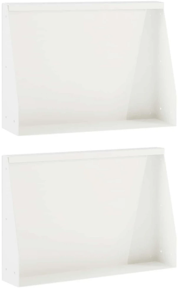 Sienelė 2 vnt. 60 x 12 x 50 cm Plienas Balta