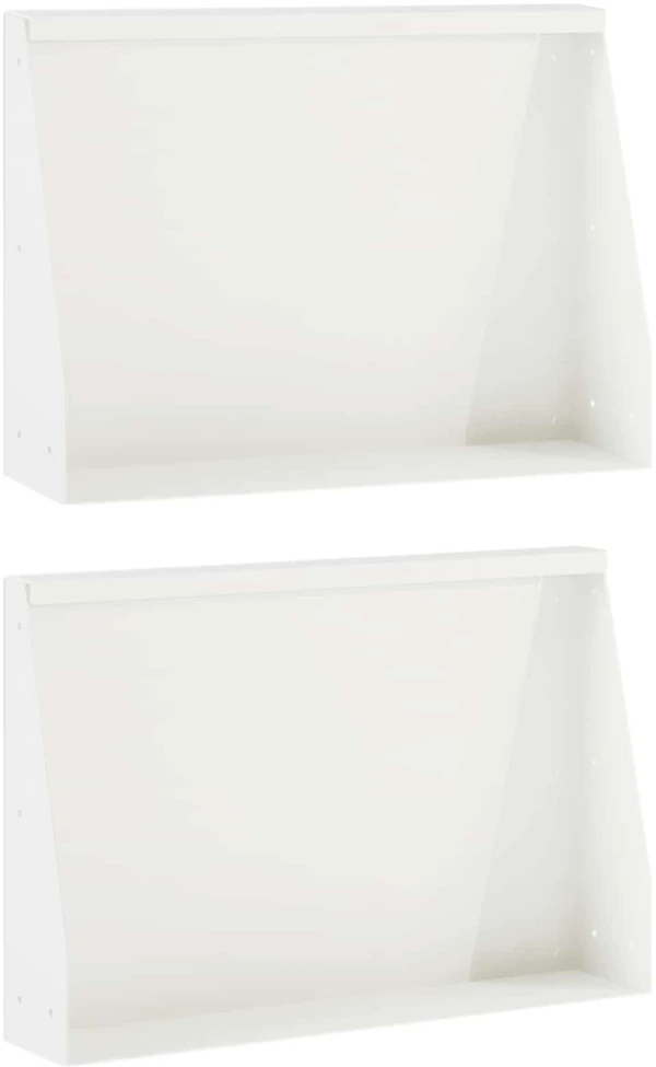 Sienelė 2 vnt. 60 x 12 x 50 cm Plienas Balta