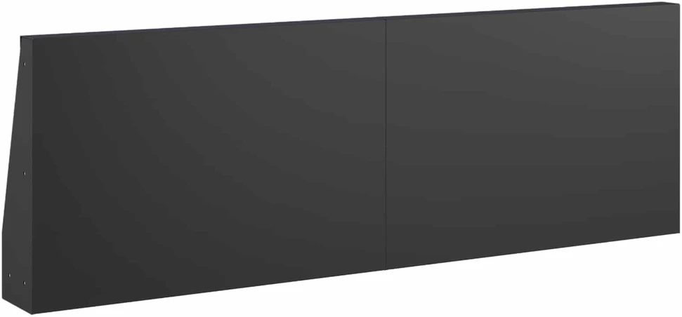 Sienelė 2 vnt. 60 x 12 x 50 cm Plienas Juoda