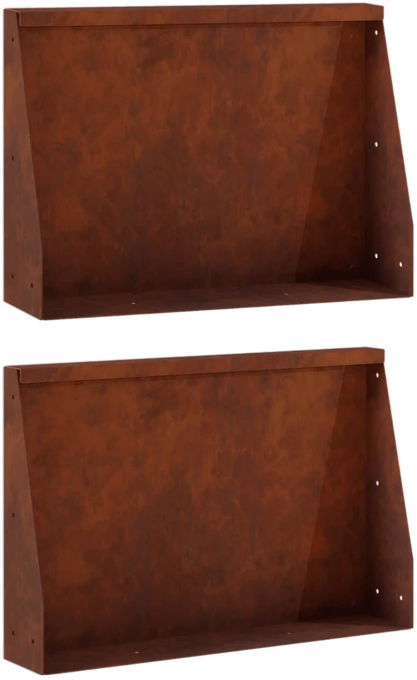 Sienelė 2 vnt. 60 x 12 x 50 cm Rūdijanti