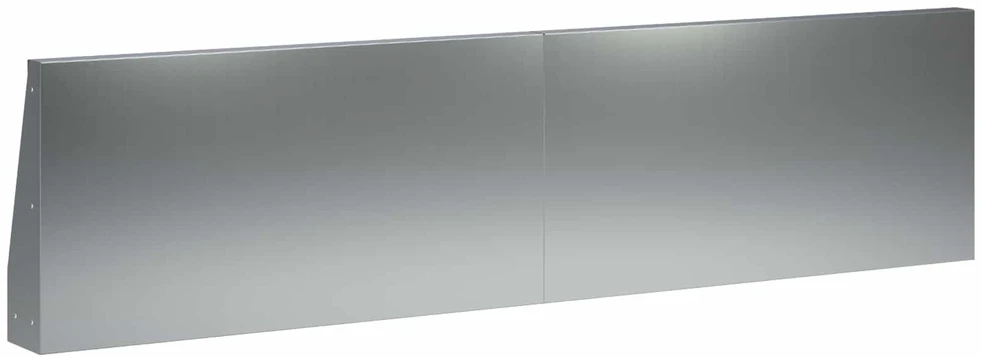 Sienelė 2 vnt. 80 x 12 x 30 cm Galvanizuotas plienas Sidabrinė