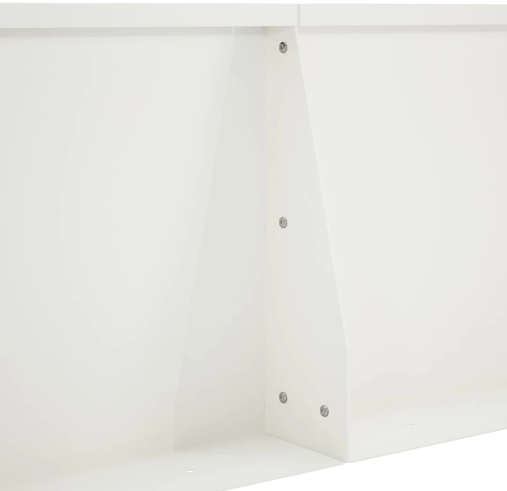 Sienelė 2 vnt. 80 x 12 x 50 cm Plienas Balta