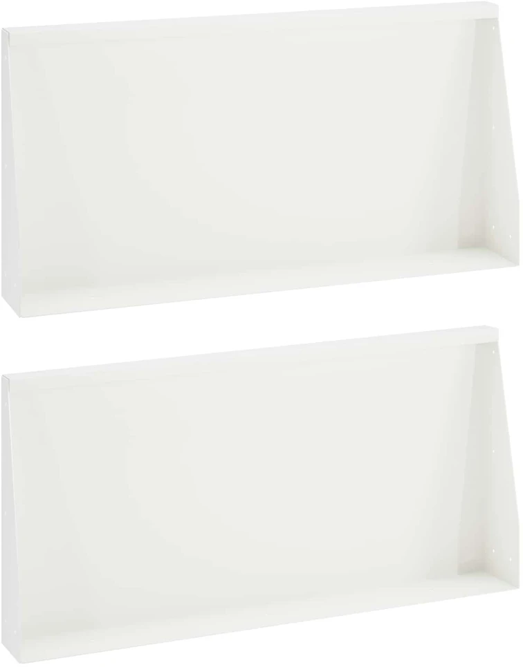 Sienelė 2 vnt. 80 x 12 x 50 cm Plienas Balta