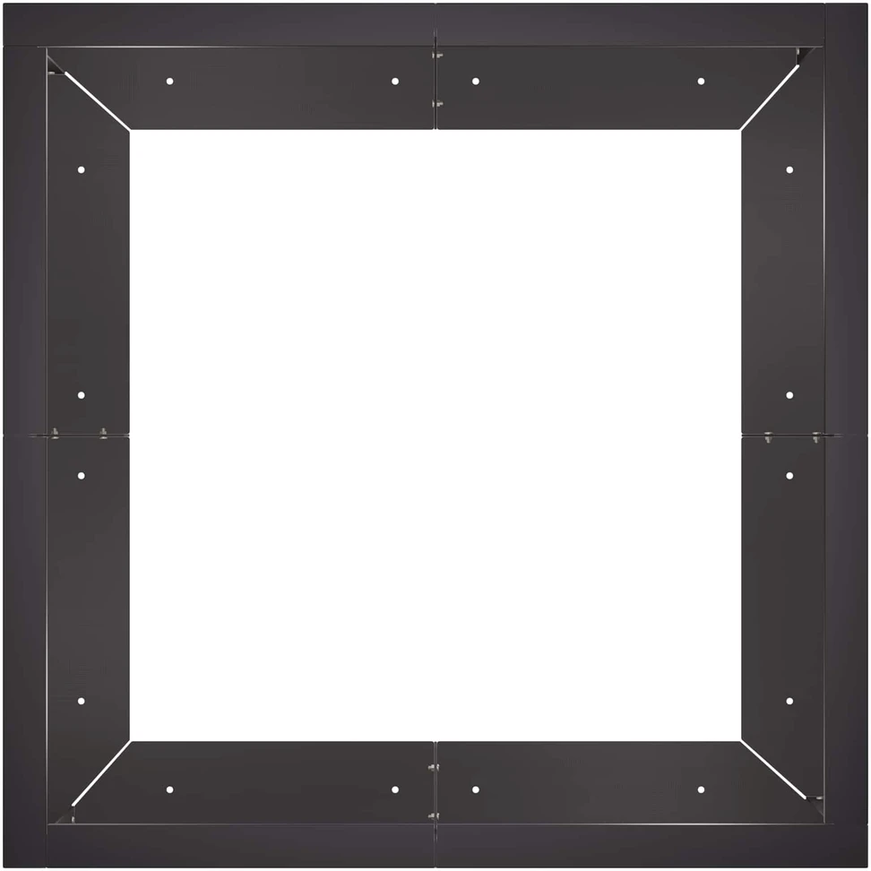 Sienelė 4 vnt. 100 x 100 x 30 cm Plienas Juoda
