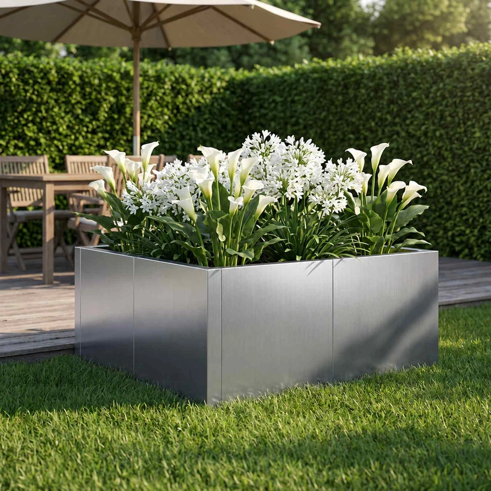 Sienelė 4 vnt. 100 x 100 x 50 cm Galvanizuotas plienas