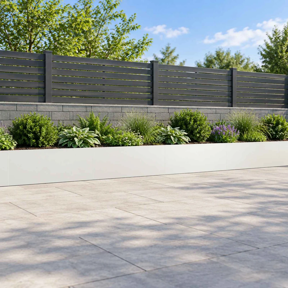 Sienelė 4 vnt. 100 x 12 x 30 cm Plienas Balta