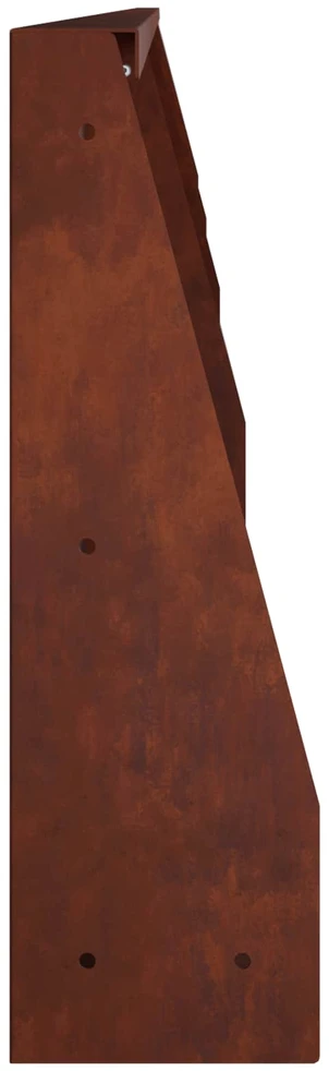 Sienelė 4 vnt. 100 x 12 x 50 cm Rūdijanti
