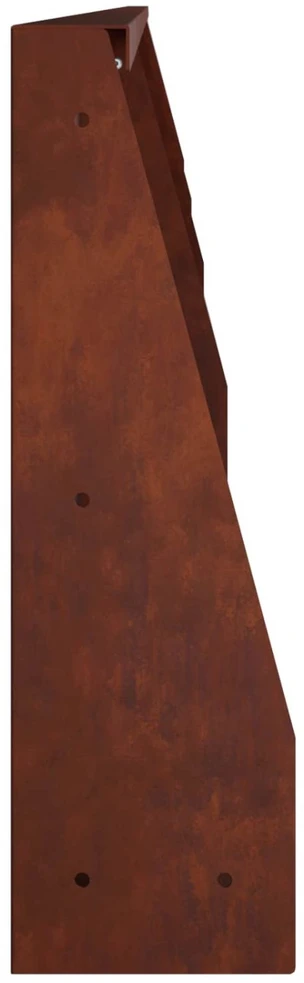 Sienelė 4 vnt. 100 x 12 x 50 cm Rūdijanti