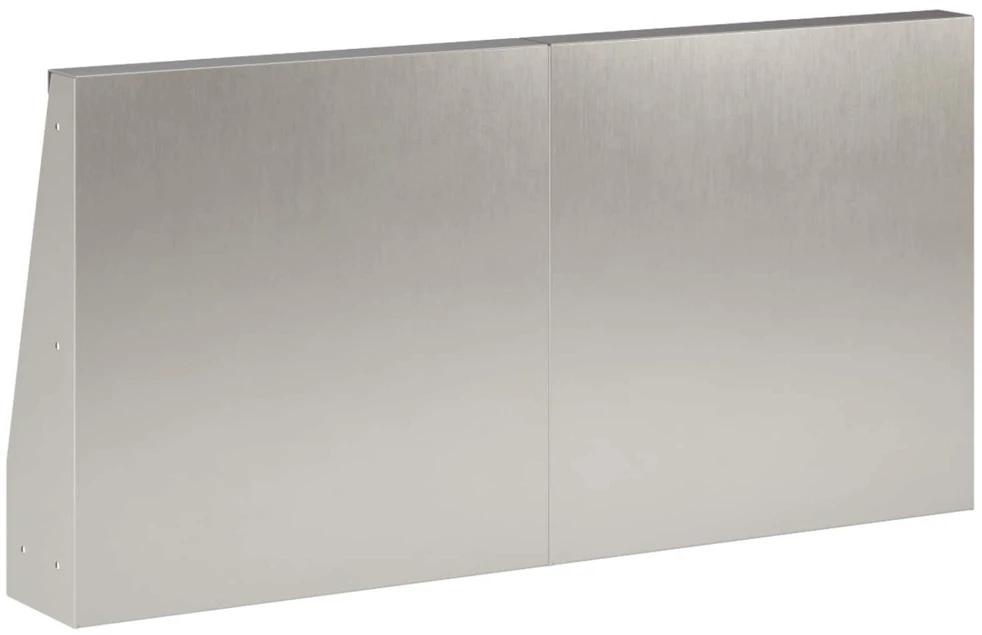 Sienelė 4 vnt. 40 x 12 x 40 cm Nerūdijantis plienas Sidabrinė