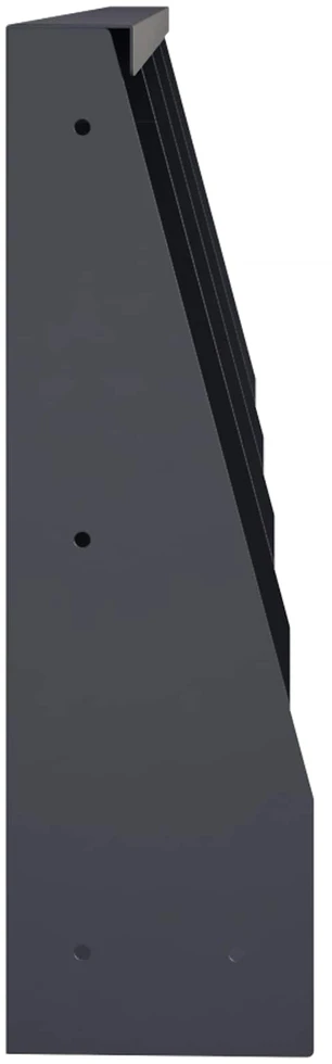 Sienelė 4 vnt. 40 x 12 x 40 cm Plienas Antracito