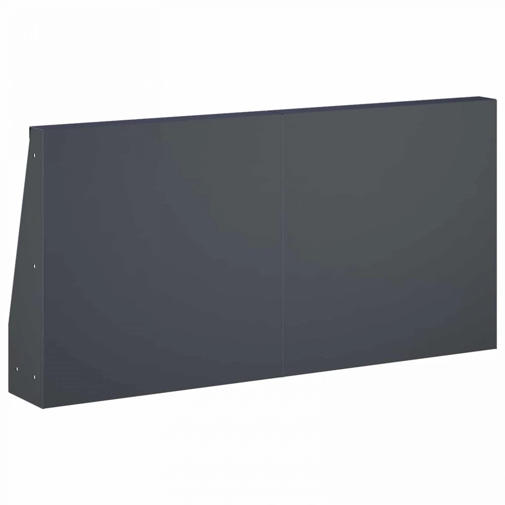 Sienelė 4 vnt. 40 x 12 x 40 cm Plienas Antracito