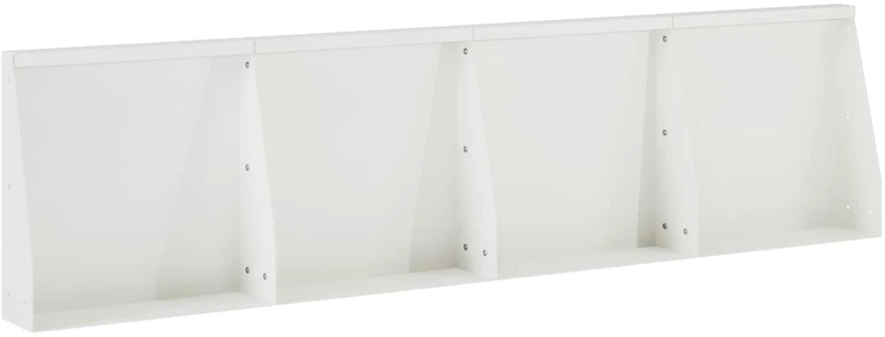 Sienelė 4 vnt. 40 x 12 x 40 cm Plienas Balta