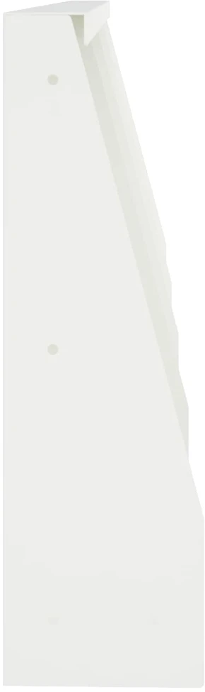 Sienelė 4 vnt. 40 x 12 x 40 cm Plienas Balta