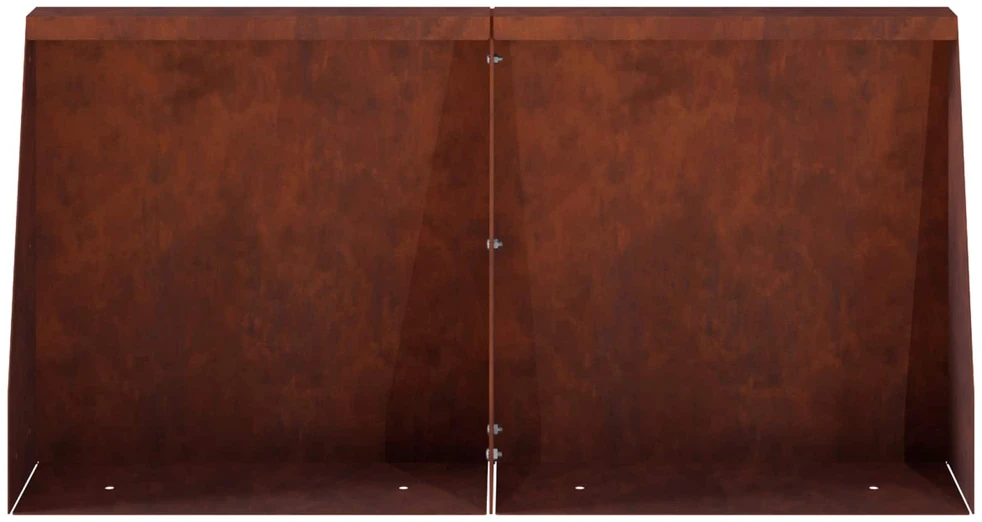 Sienelė 4 vnt. 40 x 12 x 40 cm Rūdijanti