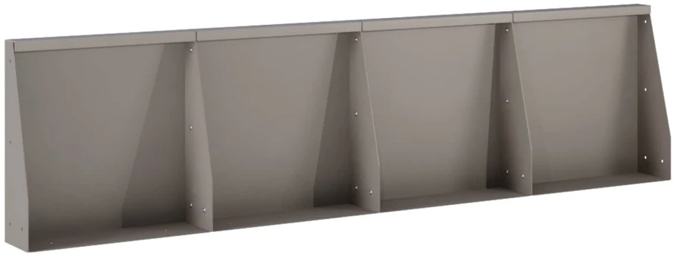 Sienelė 4 vnt. 40 x 12 x 40 cm Rūdijanti