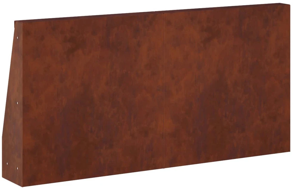 Sienelė 4 vnt. 40 x 12 x 40 cm Rūdijanti