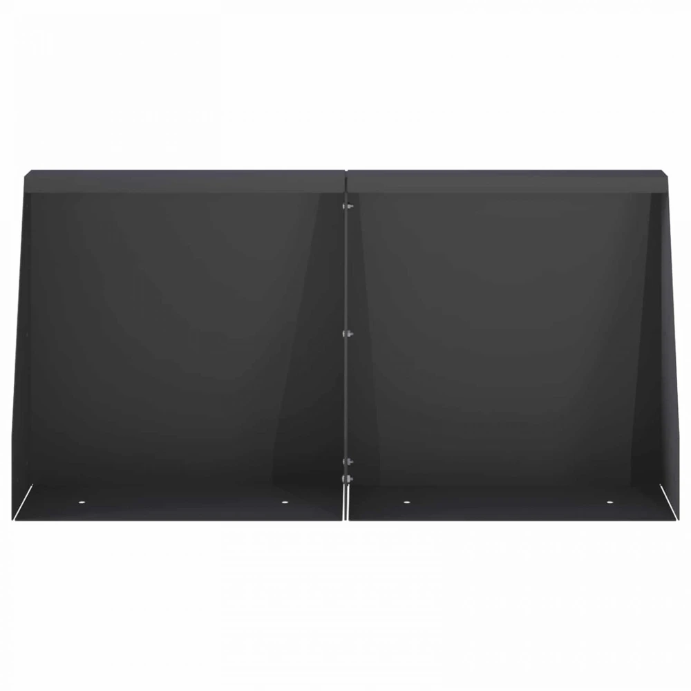 Sienelė 4 vnt. 40 x 12 x 50 cm Plienas Juoda