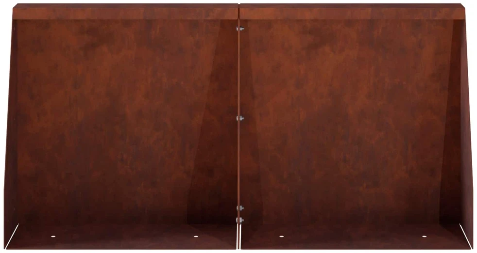 Sienelė 4 vnt. 40 x 12 x 50 cm Rūdijanti