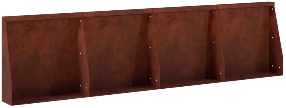 Sienelė 4 vnt. 40 x 12 x 50 cm Rūdijanti