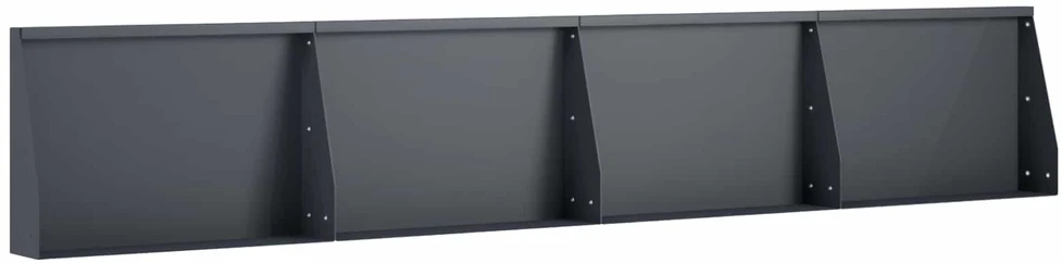 Sienelė 4 vnt. 60 x 12 x 30 cm Plienas Antracito
