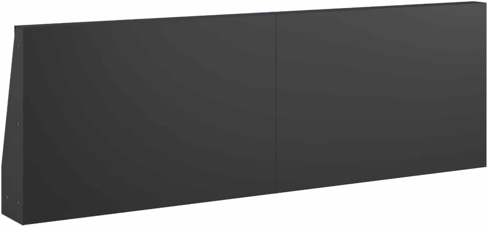 Sienelė 4 vnt. 60 x 12 x 30 cm Plienas Juoda