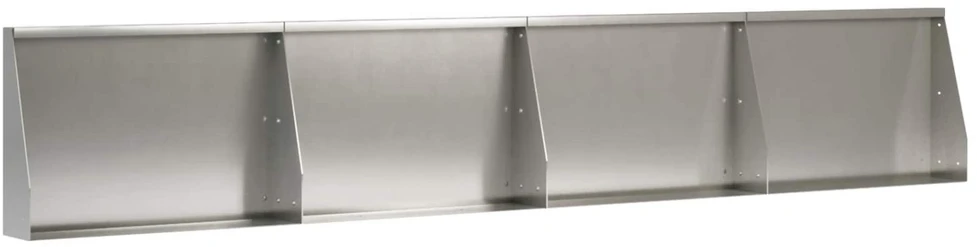 Sienelė 4 vnt. 60 x 12 x 40 cm Nerūdijantis plienas Sidabrinė