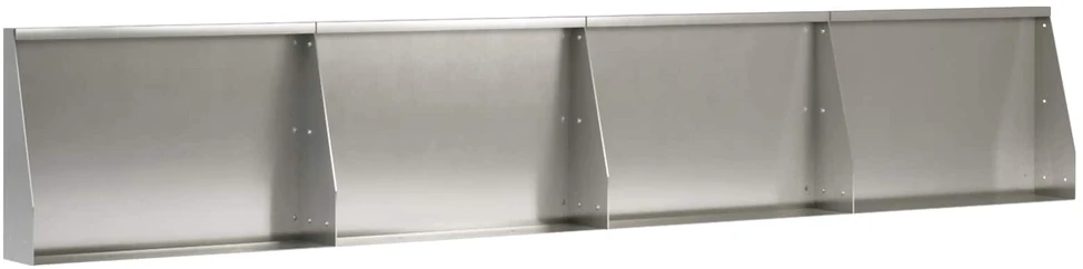 Sienelė 4 vnt. 60 x 12 x 50 cm Nerūdijantis plienas Sidabrinė