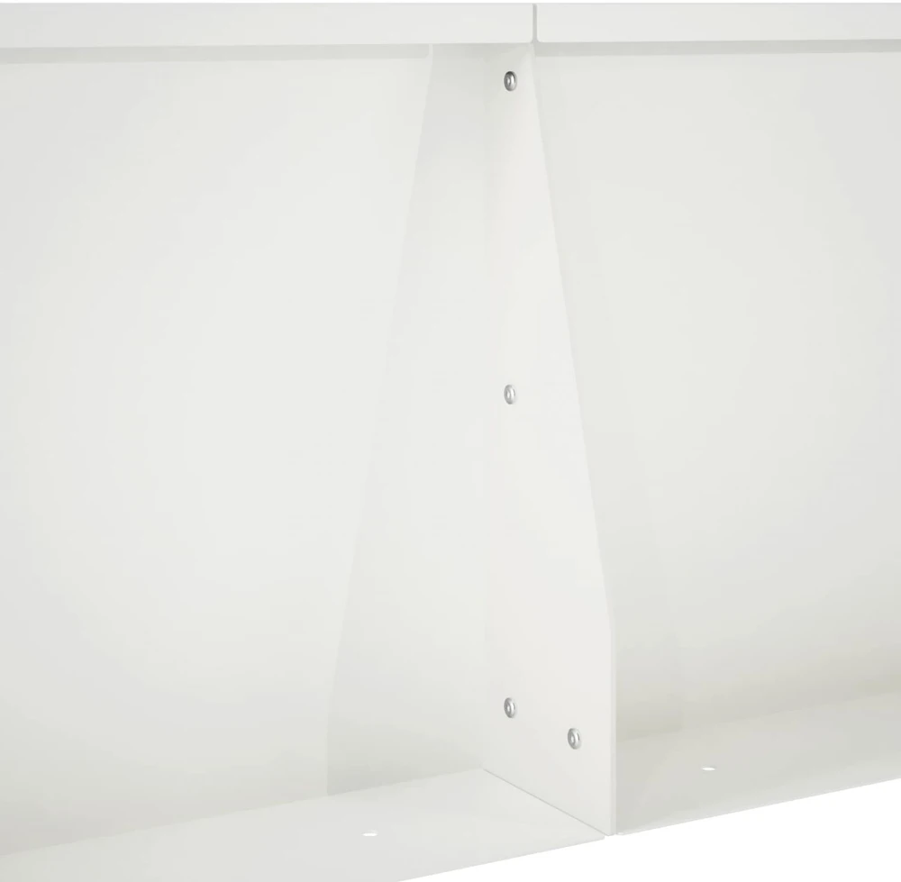 Sienelė 4 vnt. 60 x 12 x 50 cm Plienas Balta