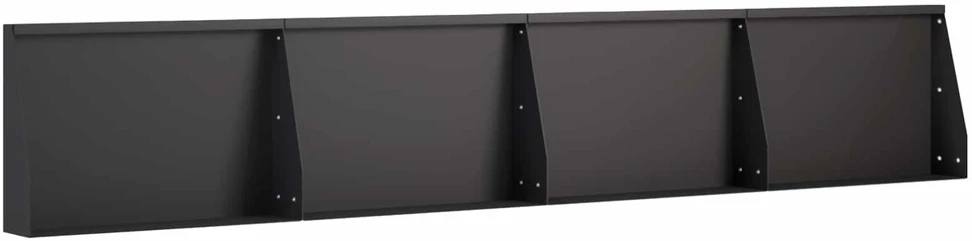 Sienelė 4 vnt. 60 x 12 x 50 cm Plienas Juoda