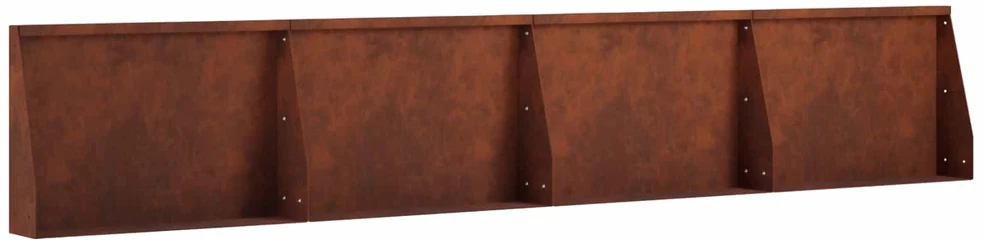 Sienelė 4 vnt. 60 x 12 x 50 cm Rūdijanti