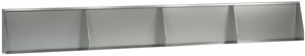 Sienelė 4 vnt. 80 x 12 x 50 cm Galvanizuotas plienas Sidabrinė