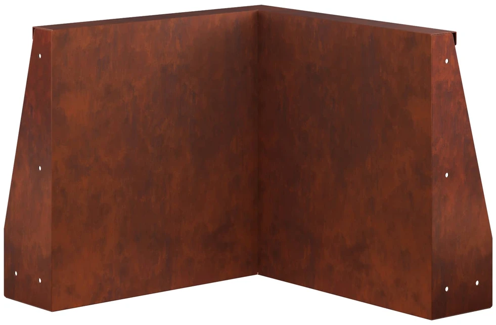 Sienelė 50 x 50 x 40 cm Atmosferos poveikiui atsparus plienas