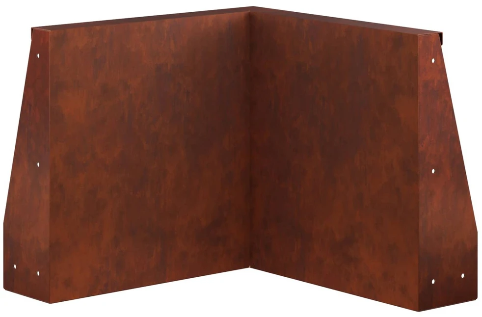 Sienelė 50 x 50 x 40 cm Atmosferos poveikiui atsparus plienas