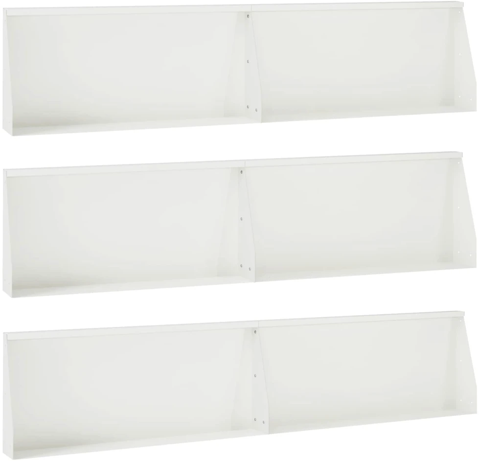 Sienelė 6 vnt. 100 x 12 x 30 cm Plienas Balta