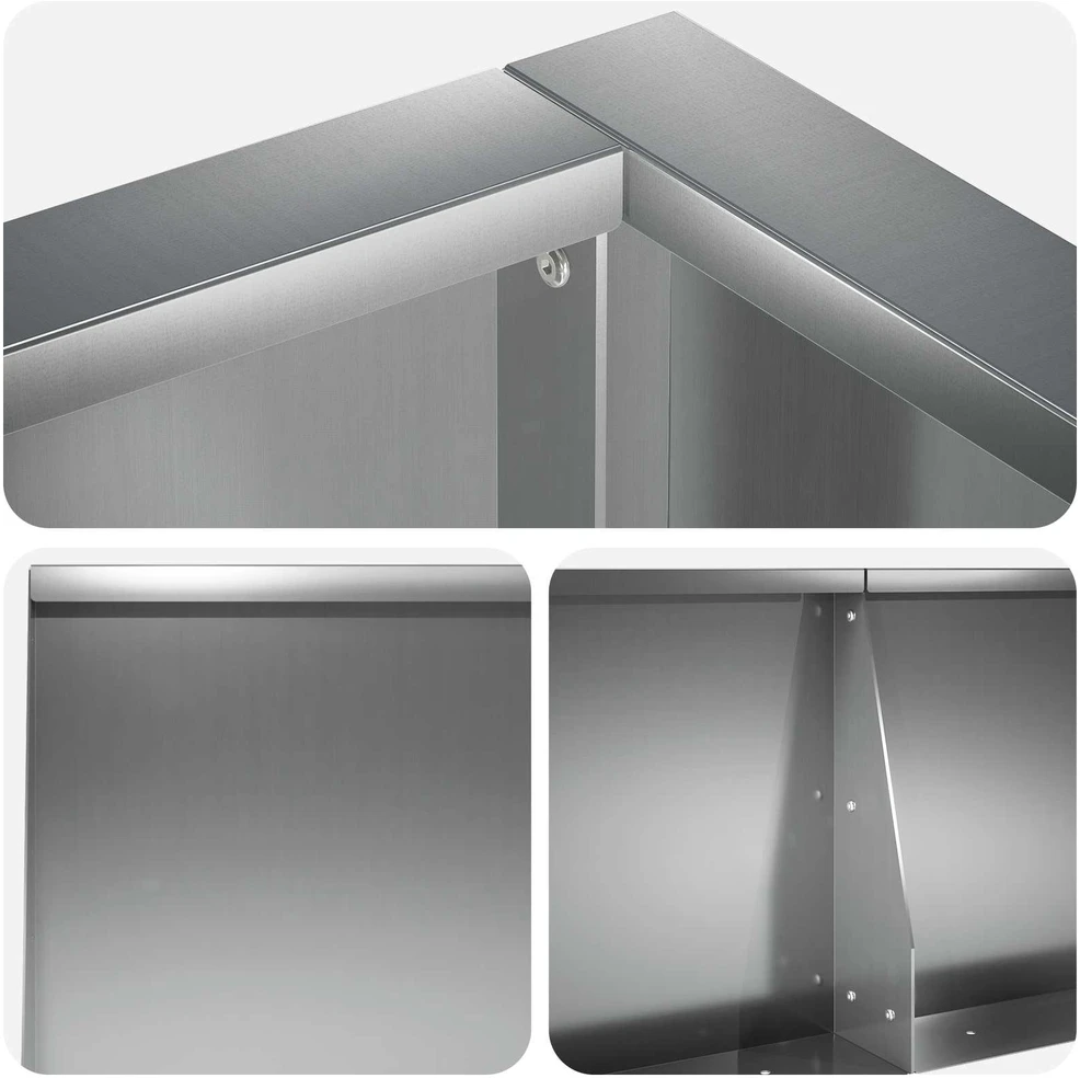 Sienelė 6 vnt. 200 x 100 x 40 cm Galvanizuotas plienas