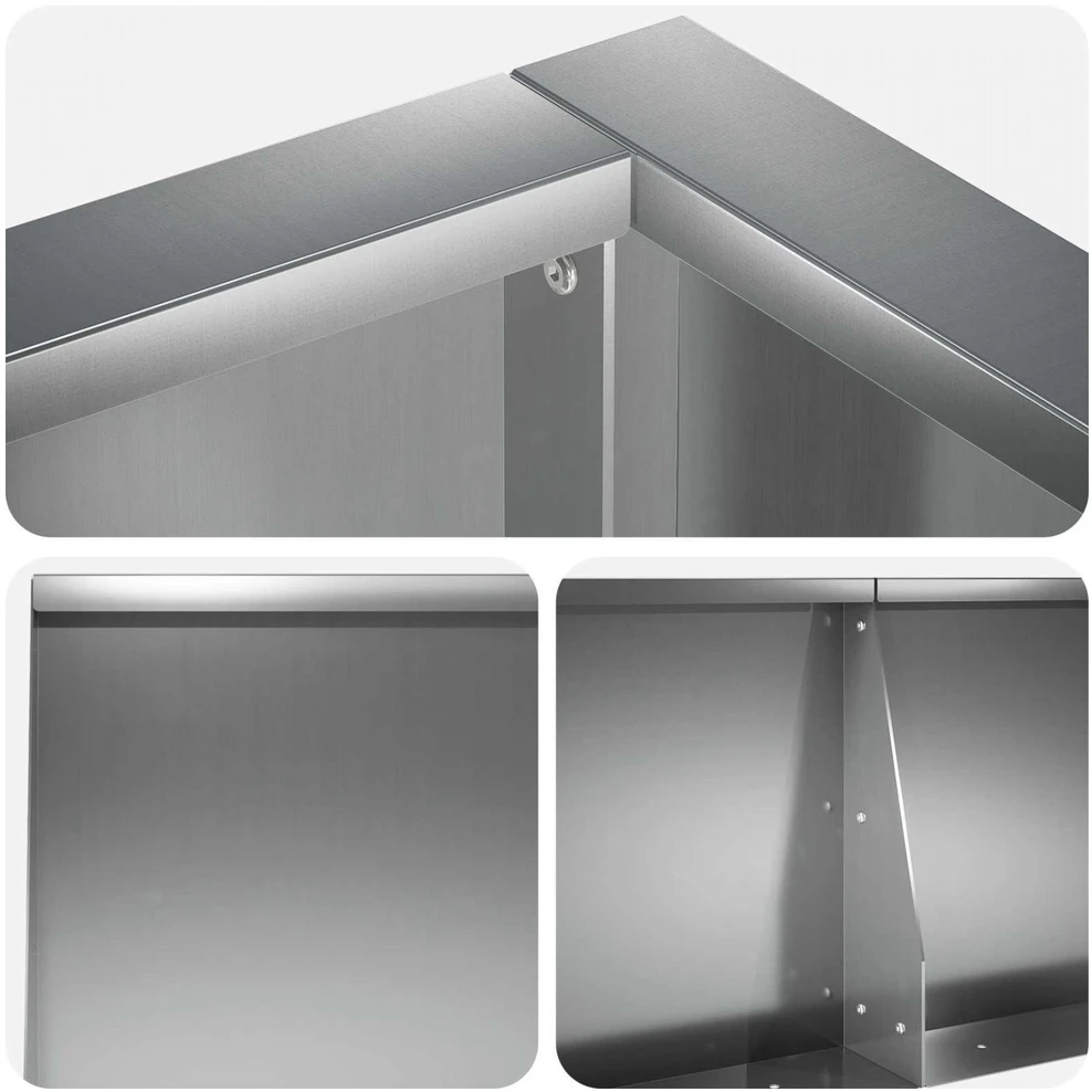 Sienelė 6 vnt. 200 x 100 x 40 cm Galvanizuotas plienas