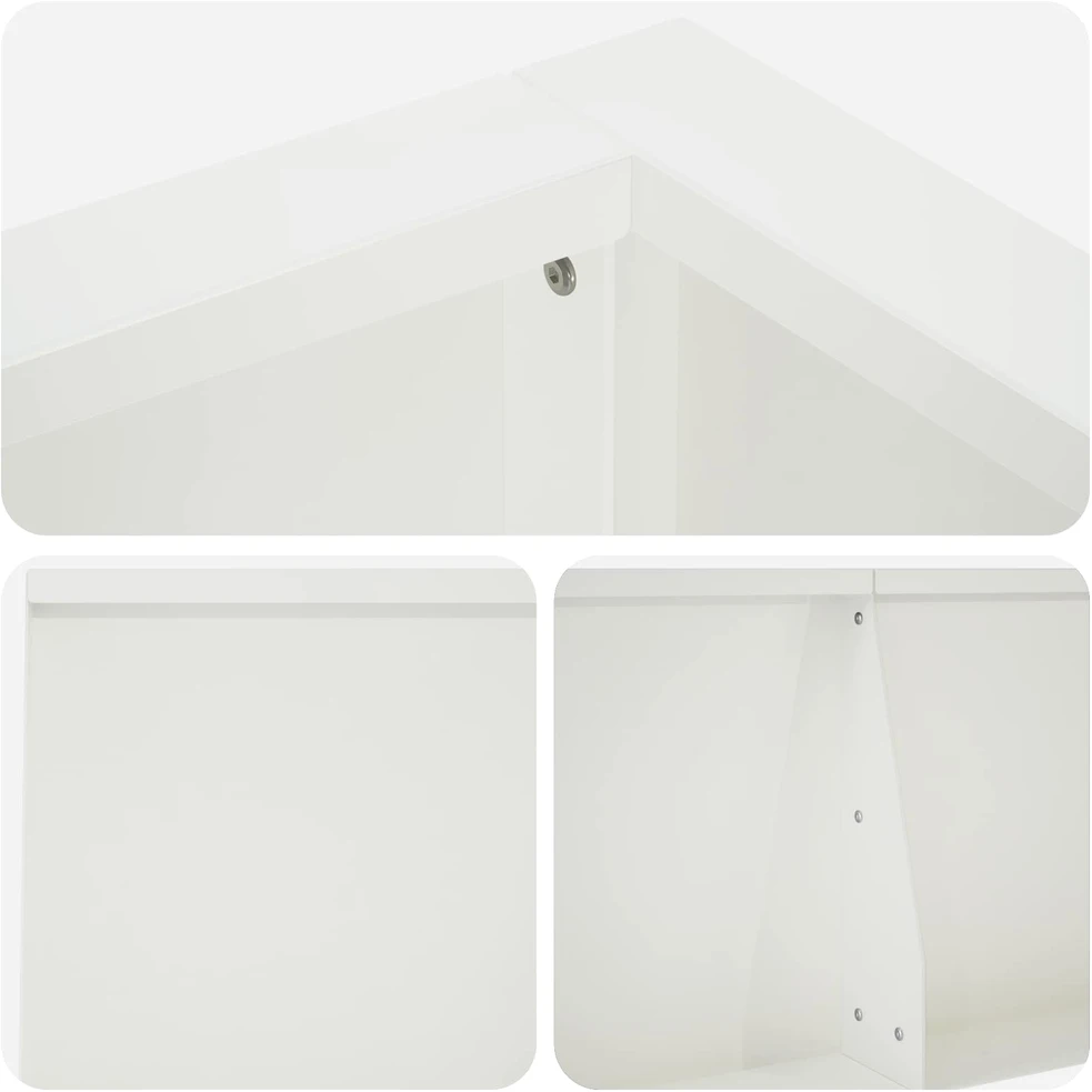 Sienelė 6 vnt. 200 x 100 x 50 cm Plienas Balta