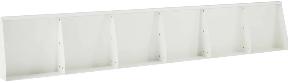 Sienelė 6 vnt. 40 x 12 x 30 cm Plienas Balta