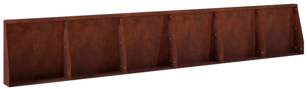 Sienelė 6 vnt. 40 x 12 x 30 cm Rūdijanti