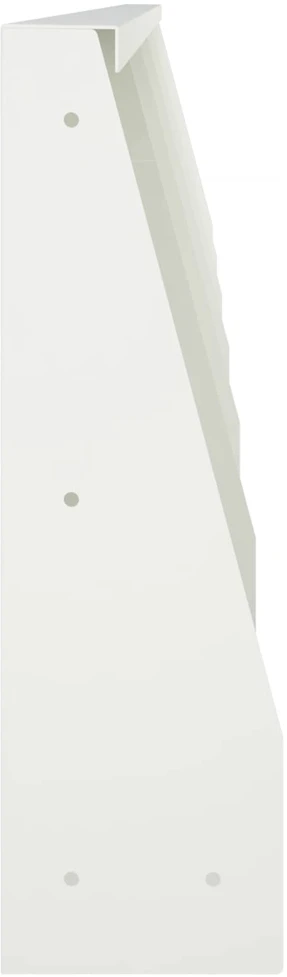 Sienelė 6 vnt. 40 x 12 x 40 cm Plienas Balta